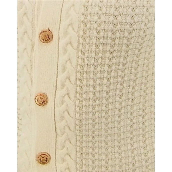 Micha Vest 143239 relief knopen Off white
